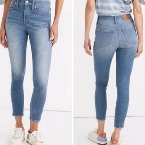 MADEWELL | 10” High Rise Skinny Crop Denim Jeans Medium Blue Women’s Size 27 (4)